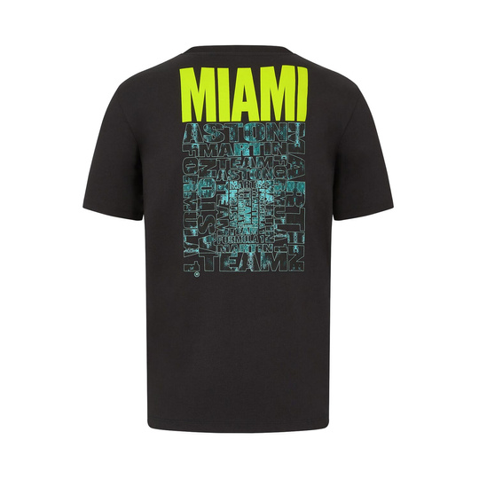 2024 Aston Martin Aramco F1 Men's Midnight Miami T-Shirt