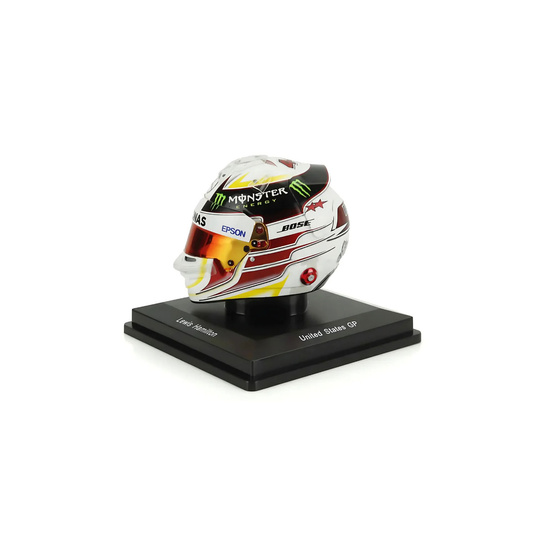 Casco de Lewis Hamilton de la Mercedes AMG Petronas para el Austin GP, escala 1:5