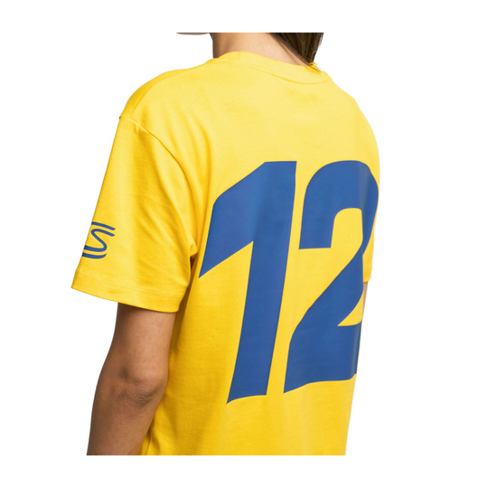 2025 Ayrton Senna F1 Collection Mens Hashtag T-Shirt yellow