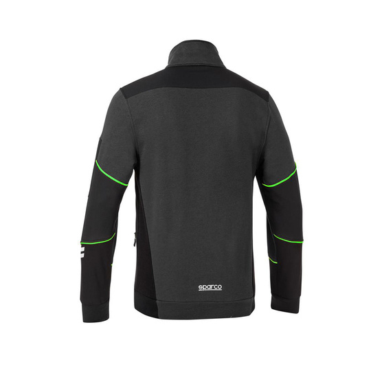 Sparco Tech Zip Sweatshirt Grey/Green