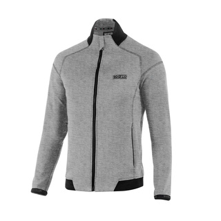 Sparco Italy Full Zip PRO Mens Sweatshirt grey