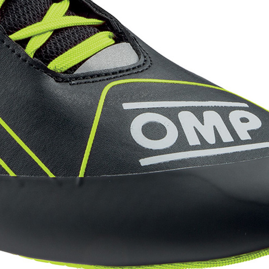OMP KS-2X Kids Racing Shoes Black/Yellow (FIA)