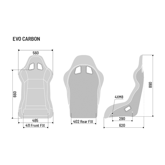 Baquet Sparco EVO Carbon (FIA)