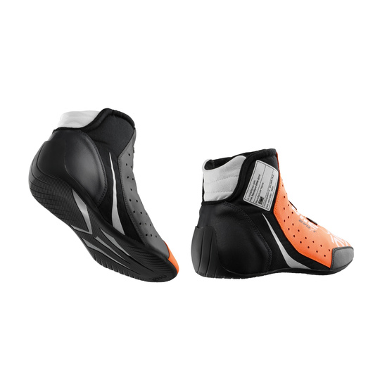 OMP Italy ONE EVO X R Racing Shoes Orange-Black (FIA )