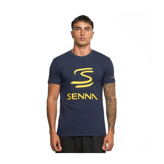 2025 Ayrton Senna F1 Collection Mens Legacy Logo T-Shirt