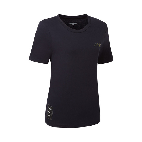 2026 Aston Martin Racing Women's AMR Logo T-shirt Navy Blue
