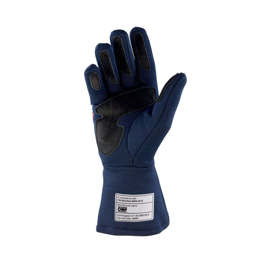 Gants OMP Dijon MY25 bleu marine (FIA)