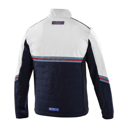 Chaqueta softshell Sparco Martini Racing azul marino/blanca