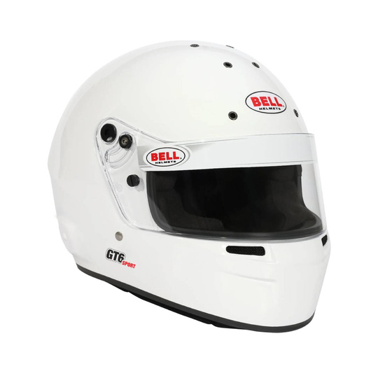 Bell Racing GT6 SPORT Full Face Helmet White (FIA)