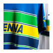 2025 Ayrton Senna F1 Collection Mens Hashtag T-Shirt blue