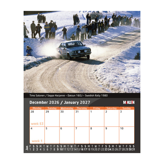 Calendrier de bureau McKlein 2026 "History meets the Present"