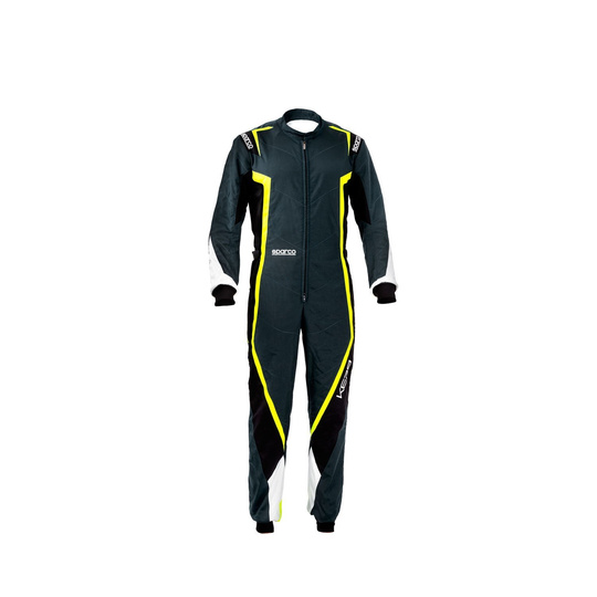 Sparco Kerb MY20 Karting Suit Grey/Yellow (CIK)