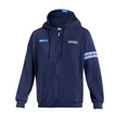 Sudadera con capucha y cremallera Sparco Martini Racing MY25 azul marino