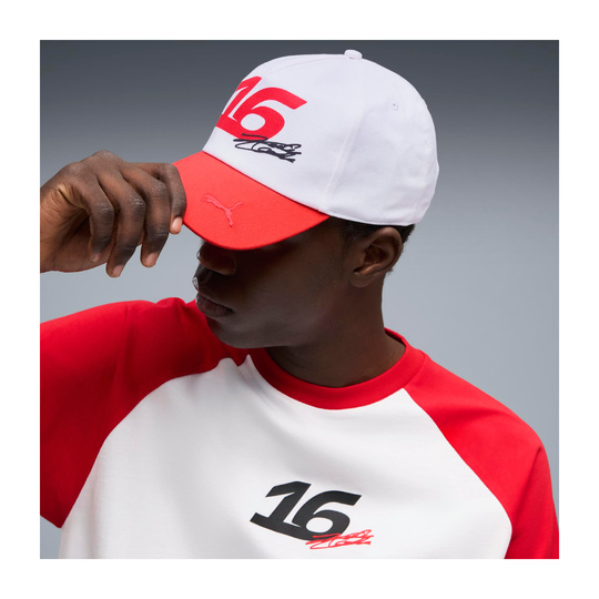 Casquette Scuderia Ferrari F1 Charles Leclerc Graphic 2026 blanche