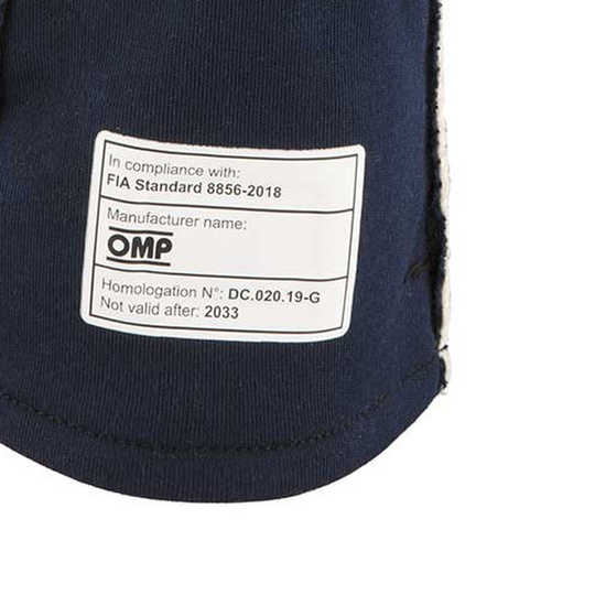 OMP First MY24 Racing Gloves Navy Blue/Blue (FIA)
