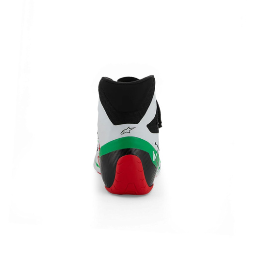 Chaussures Alpinestars Tech-1 KX V3 blanches/vertes (FIA)