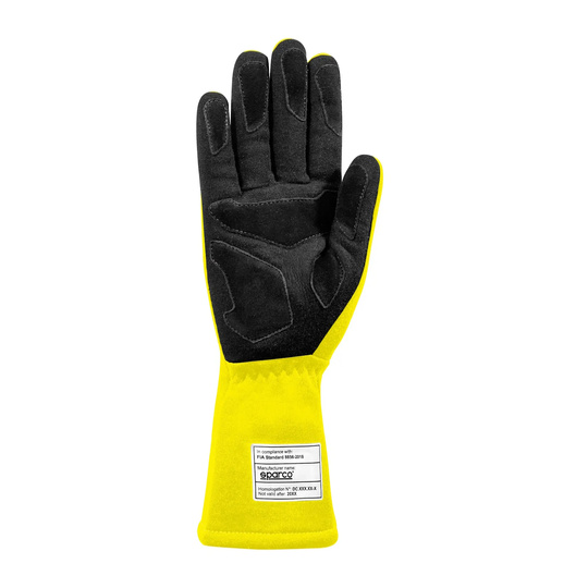 Sparco Land MY25 Racing Gloves Yellow (FIA)