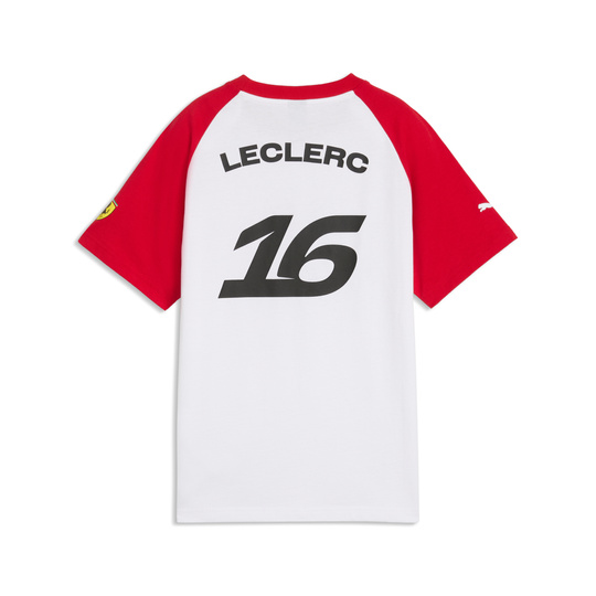 T-shirt Scuderia Ferrari F1 Charles Leclerc Graphic 2026 enfant blanc