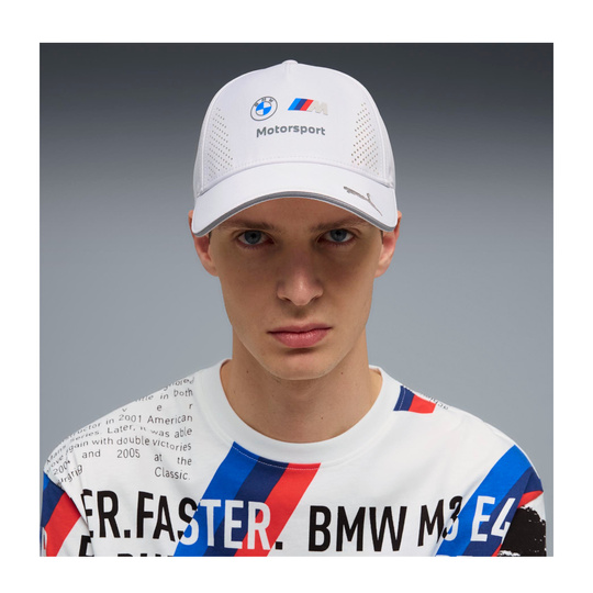 2026 BMW Motorsport WEC Mens Team Baseball Cap white