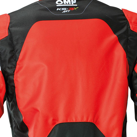 Combinaison karting enfant OMP KS-3X Art noire/rouge (FIA)