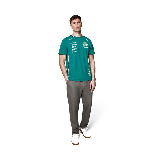 2025 Aston Martin Aramco F1 Mens Stroll Team T-Shirt