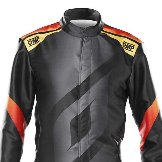 OMP KS-X Art Kids Karting Suit Black/Red (FIA)
