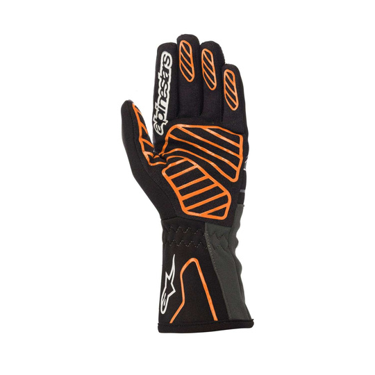 Guantes de karting Alpinestars TECH-1 K V2 Negro-naranja