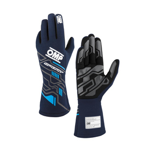 OMP SPORT MY25 Racing Gloves Navy blue (FIA)