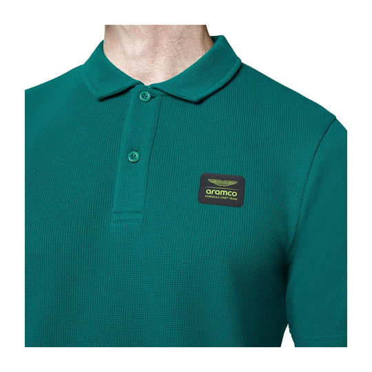 Polo homme Tech Waffle Verte Aston Martin F1 2025