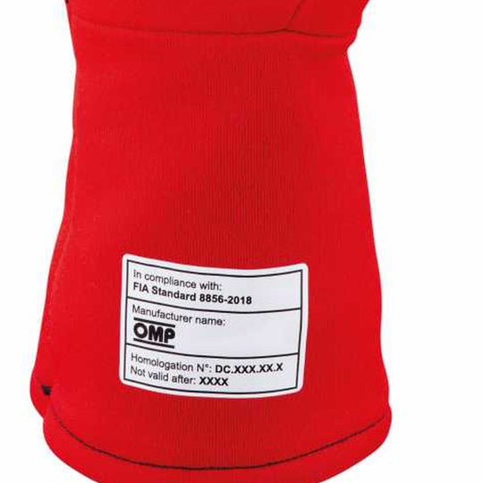 Gants OMP Dijon MY25 rouges (FIA)