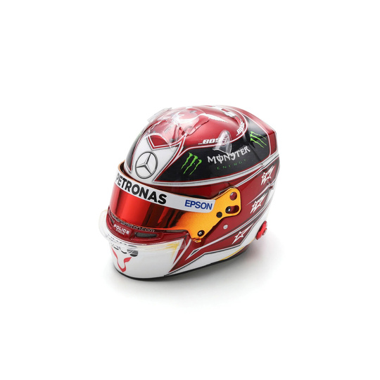 Casco en miniatura Mercedes AMG F1 Lewis Hamilton 1:5 Austin GP 2019