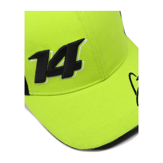 Aston Martin UK F1 Mens Alonso Kimoa Baseball Cap lime green