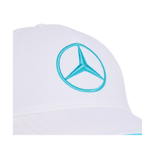 Gorra Mercedes AMG F1 George Russell 2026 blanca