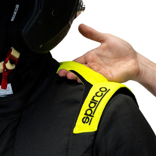Combinaison Sparco Sprint Advanced noire/jaune (FIA)