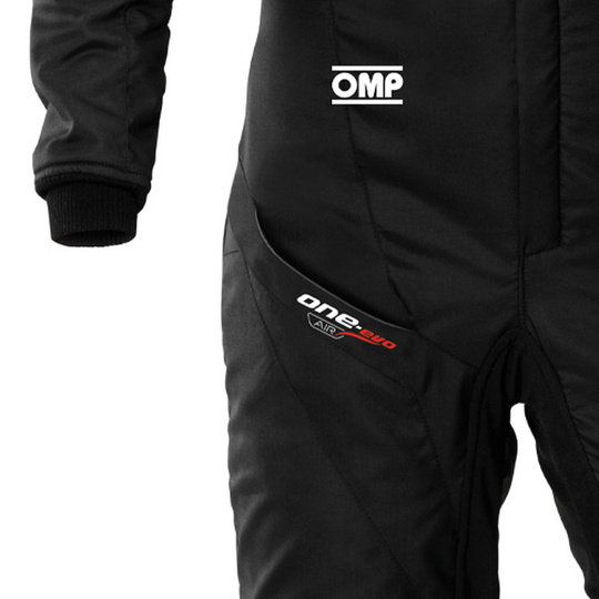 Combinaison OMP ONE EVO AIR noire/grise (FIA)