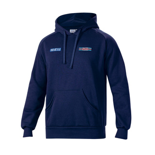 Sparco Italy Men's Stripe Martini Racing Hoodie navy blue