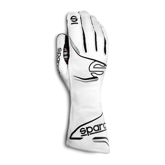 Sparco Arrow+ Racing Gloves White/Black (FIA)