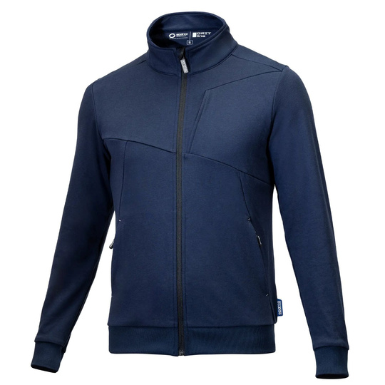 Sparco Grit Zip Sweatshirt Navy Blue