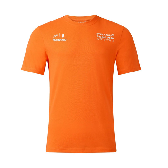 Red Bull Racing F1 Max Verstappen Orange Zandvoort Mens T-shirt