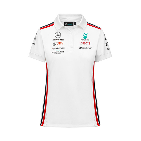  Mercedes AMG Germany F1 Ladies Team Polo Shirt White