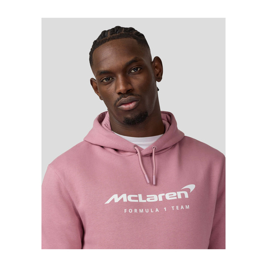2025 McLaren F1 UK Mens Essentials Hoodie pink