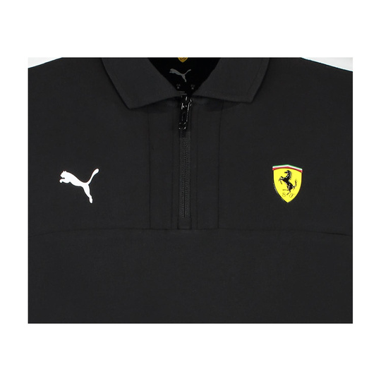 2025 Scuderia Ferrari F1 Men's Logo Polo Shirt black