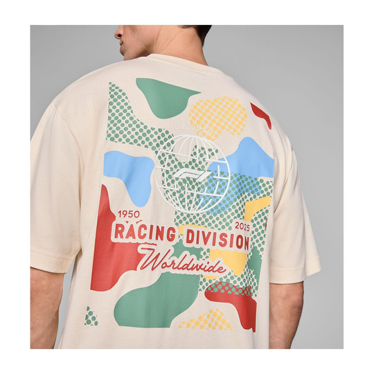 2025 Formula 1 Puma Men's Camo Graphic Beige T-shirt