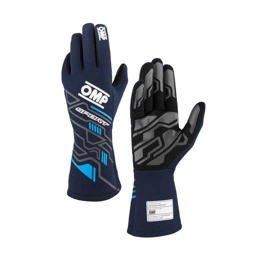 Guantes OMP Sport MY24 azul marino (FIA)