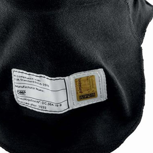 Cagoule OMP Tecnica EVO noire (FIA)