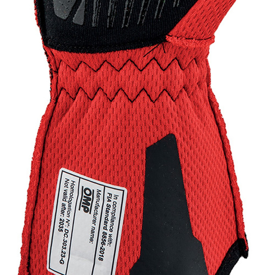 Guantes OMP One EVO FX MY26 rojos (FIA)