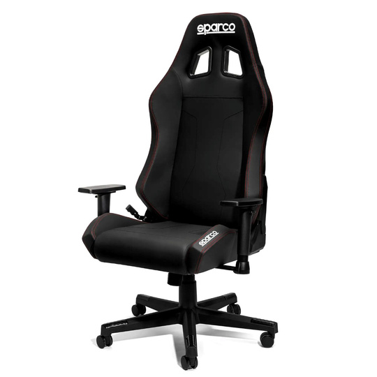 Silla de despacho Sparco ICON negro-rojo