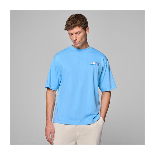 2025 Formula 1 Puma Men's Heritage Logo Blue T-shirt