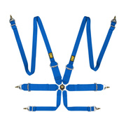 OMP Saloon FHR 6-Point Harness Blue (FIA)
