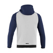 Sparco Italy Full Zip MY25 Mens Hooded Sweatshirt white-navy blue